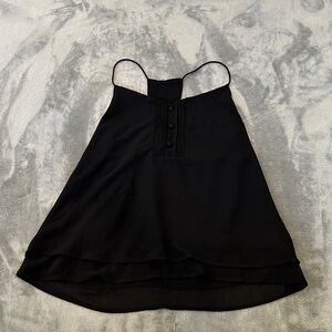 Naked Zebra Black Tank Top